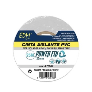 CINTA AISLANTE 25MX25MM BLANCA EDM