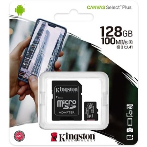 MEMORIA MICRO SD KINGSTON CLASE 10 128GB 100MB/S
