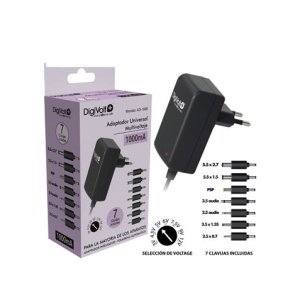 CARGADOR UNIVERSAL MUTIVOLTAJE 1000MAH 7 PUNTAS DIGIVOLT