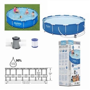 PISCINA + BOMBA FILTRO 305CM DIÁMETRO X H76CM BESTWAY
