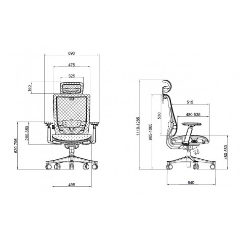SILLA OFICINA GAMA SENIOR SE1100 CROMAD - Imagen 8