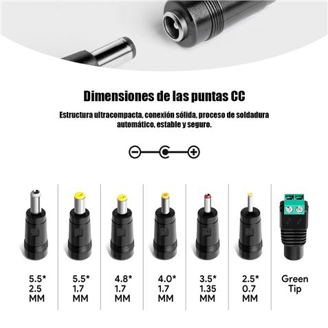 CARGADOR UNIVERSAL AUTOMÁTICO 24W | 8 PUNTAS CROMAD - Imagen 2