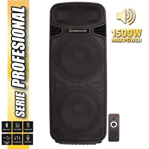 ALTAVOZ AUTOAMPLIFICADO PRO500 2X15 1500W SERIE PRO COOLSOUND - Imagen 2