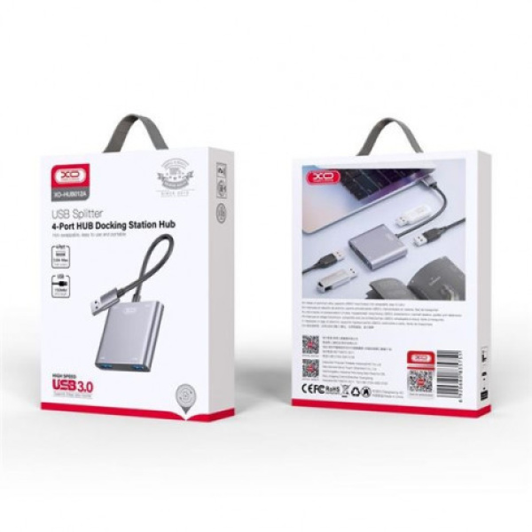ADAPTADOR HUB USB HUB012A 4 EN 1 XO - Imagen 2
