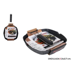 PLANCHA ASAR 24CM GRILL MANGO PLEGABLE QUTTIN
