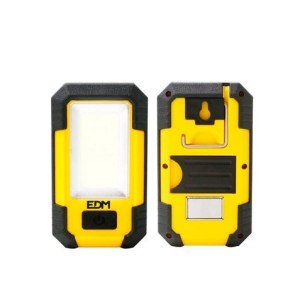 LINTERNA LED CON GANCHO E IMAN COB 8W 500LUMENS EDM