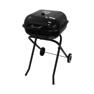 BARBACOA PLEGABLE CON RUEDAS Y TAPA DE HIERRO 47X52X87CM