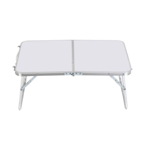 MESA DE CAMPING BAJA PLEGABLE BLANCA ALUMINIO 60X40X25CM