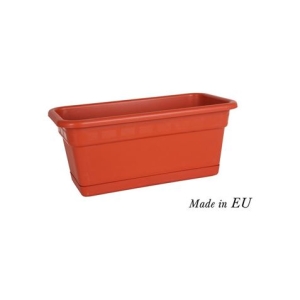 JARDINERA RECTANGULAR CON PLATO 40X20CM SQUARES DEM