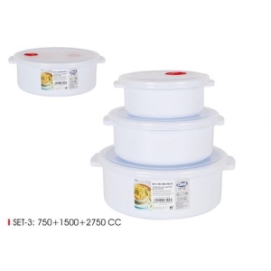 SET 3 TUPPER RED MICROONDAS 750/1500/2750CC DEM