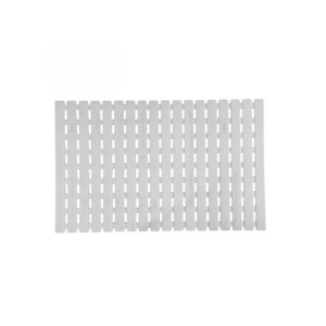 ALFOMBRA DE BAÑO FRANJAS BLANCO HBS