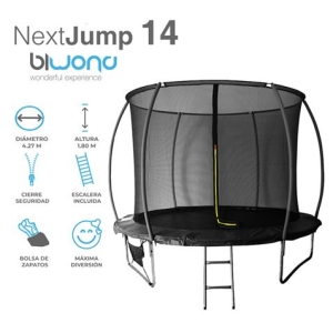 TRAMPOLÍN CAMA ELÁSTICA 4.27M NEXTJUMP 14 BIWOND NEGRA