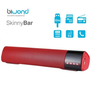 BARRA DE SONIDO 10W SKINNYBAR ROJO BIWOND