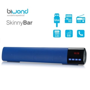 BARRA DE SONIDO 10W SKINNYBAR AZUL BIWOND