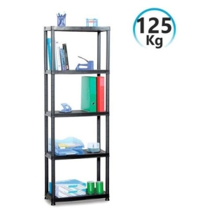 ESTANTERIA RESINA 5 BALDAS 172X60X30CM 125KG