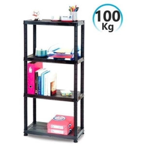 ESTANTERIA RESINA 4 BALDAS 130X60X30CM 100KG