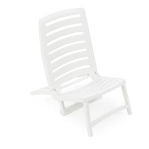 SILLA PLAYERA PLEGABLE BLANCA
