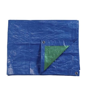 TOLDO 4X5MTS DOBLE CARA AZUL/VERDE OJETES DE METAL DENSIDAD 90GRS/M2