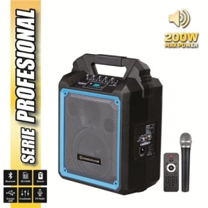 ALTAVOZ AUTOAMPLIFICADO PRO200 6.5 200W CON BATERIA + MICRO SERIE PRO COOL"