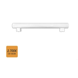 LINESTRA 30CM LED 2 CASQUILLOS S14S 7W 500 LUMEN LUZ CALIDA
