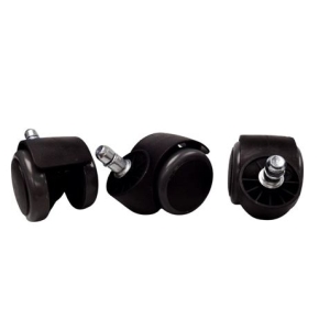 JUEGO DE 5 RUEDAS PARA SILLA MUVIP COLOR NEGRO/GRIS
