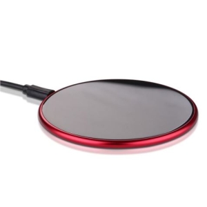 BASE DE CARGA INALAMBRICA QI ULTRA FINA ROJO CROMAD