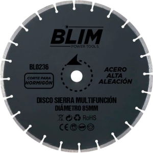DISCO CORTE HORMIGON PARA SIERRAS MULTIFUNCION 85MM. BLIM