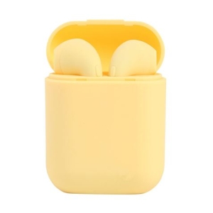 MINI AURICULARES BLUETOOTH TWS I12 AMARILLO