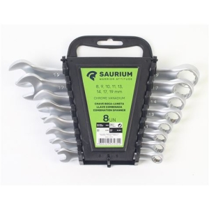 JUEGO LLAVES COMBINADAS 8 PCS SAURIUM