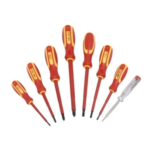 JUEGO 8 PCS HERRAMIENTAS AISLADAS 1000V. SAURIUM