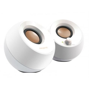 ALTAVOCES PC 2.0 PEBBLE USB BLANCOS CREATIVE