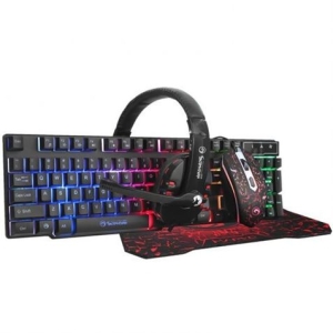 PACK GAMING 4 EN 1 TECLADO+RATON+AURICULAR+ ALFOMBRILLA SCORPION CM 370