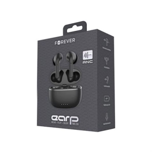 AURICULARES TWS CON CANCELACION DE RUIDO TWE-210 NEGROS FOREVER