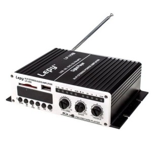 AMPLIFICADOR DIGITAL ESTÉREO HI-FI PORTÁTIL CON USB/SD/FM/MP3 LEPY