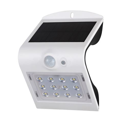 APLIQUE LED SOLAR 1.5W 220LM DOBLE ILUMINACIÓN BLANCO ELBAT - Imagen 3
