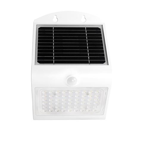 APLIQUE LED SOLAR 4W 500LM DOBLE ILUMINACIÓN BLANCO ELBAT - Imagen 2