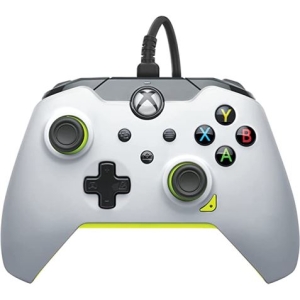 MANDO GAMEPAD PC/XBOX ELECTRIC WHITE WIRED PDP