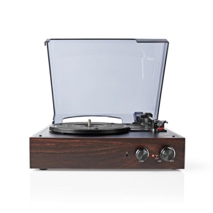TOCADISCOS 33/45/78 RPW CONVERSOR A MP3 18W MARRON NEDIS
