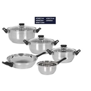 BATERIA DE COCINA ACERO GENESE 8 PIEZAS QUTTIN