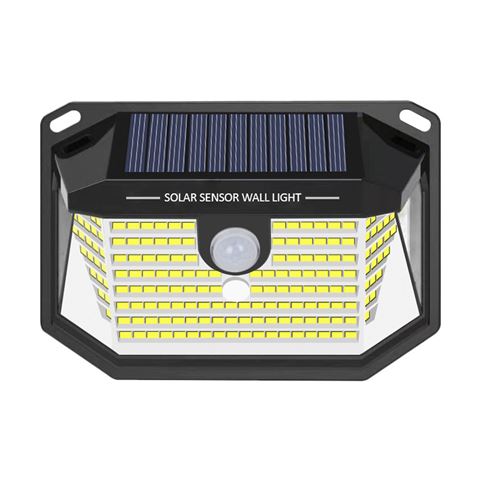 APLIQUE LED SOLAR 150LM ILUMINACIÓN 3 CARAS NEGRO ELBAT - Imagen 2