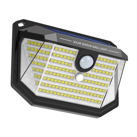 APLIQUE LED SOLAR 150LM ILUMINACIÓN 3 CARAS NEGRO ELBAT - Imagen 3