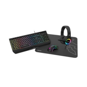 PACK GAMING RATON+TECLADO+AURICULARES+ALFOMB KENYA KROM