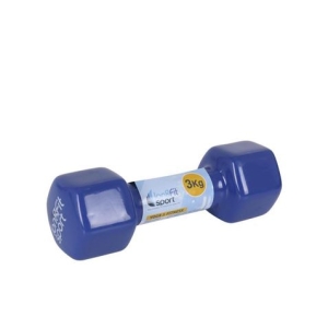 MANCUERNA RECUBIERTA DE VINILO ANTIGOLPES 3KG LONGFIT