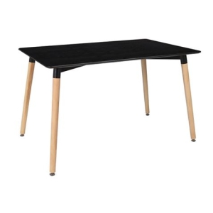 REACONDICIONADA MESA RECTANGULAR DESIGN D700 120CM NEGRA MUVIP