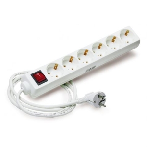 BASE MULTIPLE 6 TOMAS CON INTERRUPTOR ELBAT