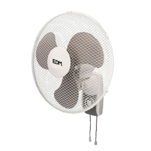 VENTILADOR PARED BLANCO 45W Ø ASPAS 40CM EDM
