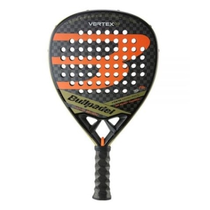 PALA DE PADEL VERTEX 03 2023 NEGRA/NARANJA BULLPADEL