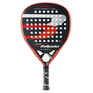 PALA DE PADEL VERTEX 03 JUNIOR NEGRA / NARANJA BULLPADEL