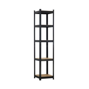 ESTANTERIA NEGRA 5 BALDAS AJUSTABLES 180X40X40CM