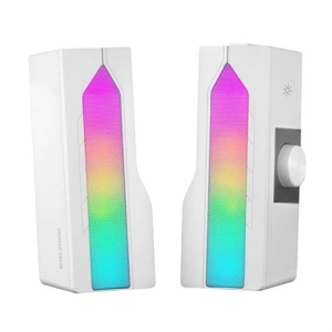 ALTAVOZ BLUETOOTH CONVERTIBLE 2.0 SOUNDBAR RGB MSDUO BLANCO MARS GAMING